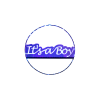 Verlichte Raam/deur cirkel it's a boy 