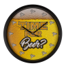 Wandklok 'Time for Beer' - Diameter 29 cm - Grappige Wanddecoratie - Originele Klok voor Bierliefhebbers