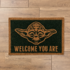 Deurmat Star Wars Yoda - 'Welcome you are' - Groen - 40 x 60 cm - Originele Yoda Deurmat - Deurmat huis