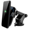 Telefoonhouder Auto - Draadloze Oplader Met Sensor - 15W - Snellader - Met Zuignap en Knijper - Automatisch Open en Dicht - Smartphone Houder Auto