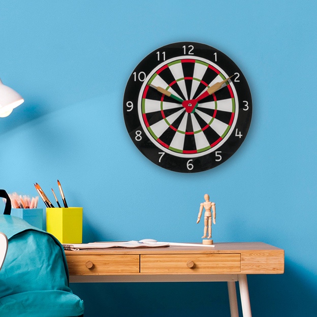 Dartbord Klok - 30 cm afbeelding
