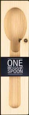 One Message Spoon houten geschenkverpakking voor 1 lepel