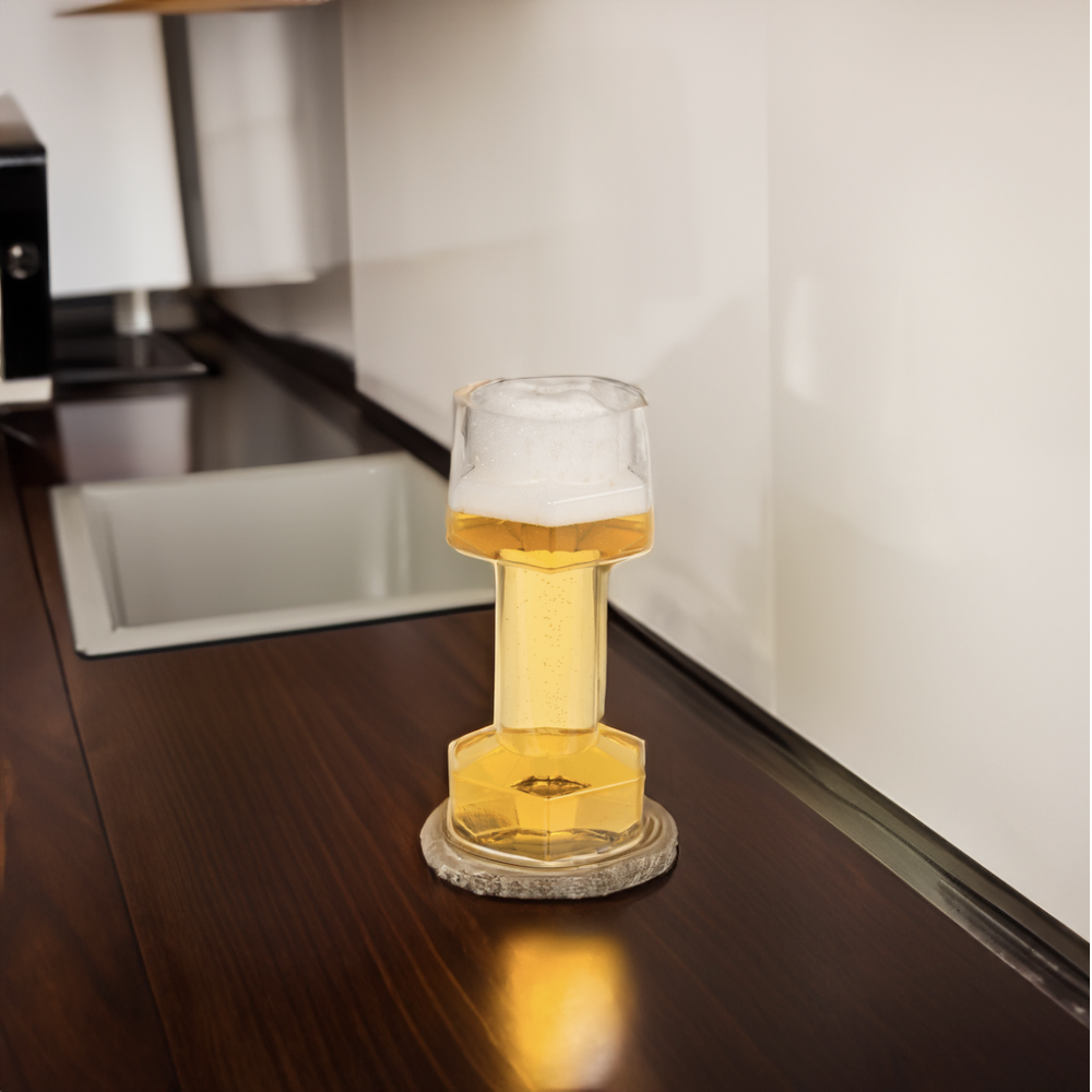 Bierglas Dumbbell 700 ml Creatief en Functioneel 22 cm Hoog Originele bierpul Perfect bier accessoire