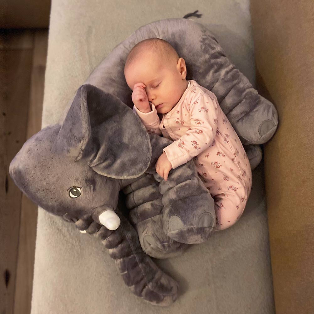 Olifant Knuffel Origineel XL 65cm Pluche Knuffeldier Baby Cadeau Olifant Kussen Olifanten knuffel