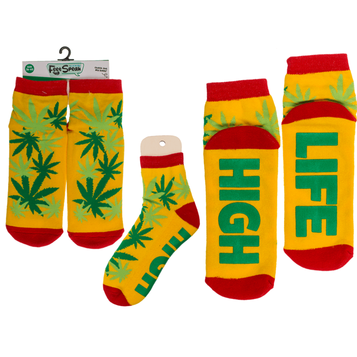 High Life Sokken One size fits all (36 45) Comfortabele en stijlvolle sokken Sokken kopen Grappige Sokken