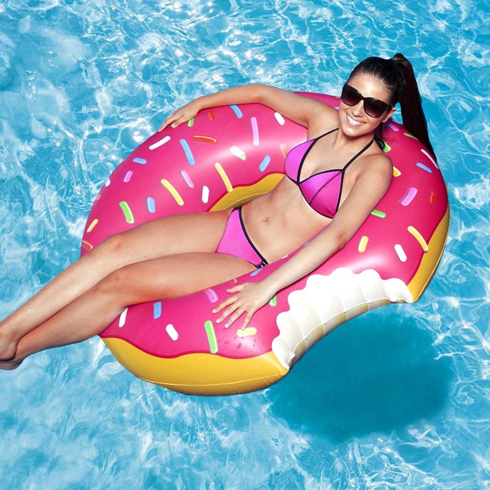 Dagaanbieding - Opblaasbare Donut Zwemband - 122 cm dagelijkse aanbiedingen