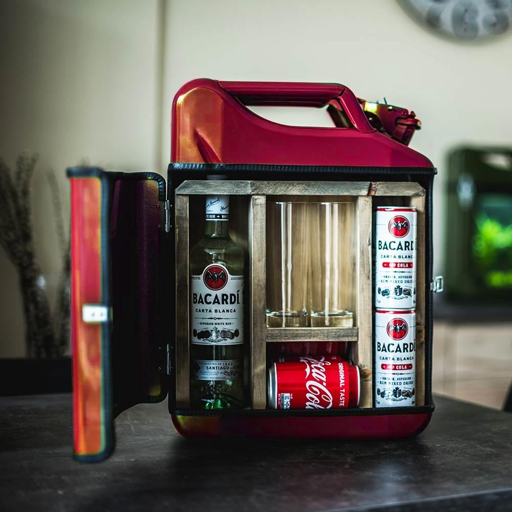 Jerrycan Bar Sterke Drank Rood