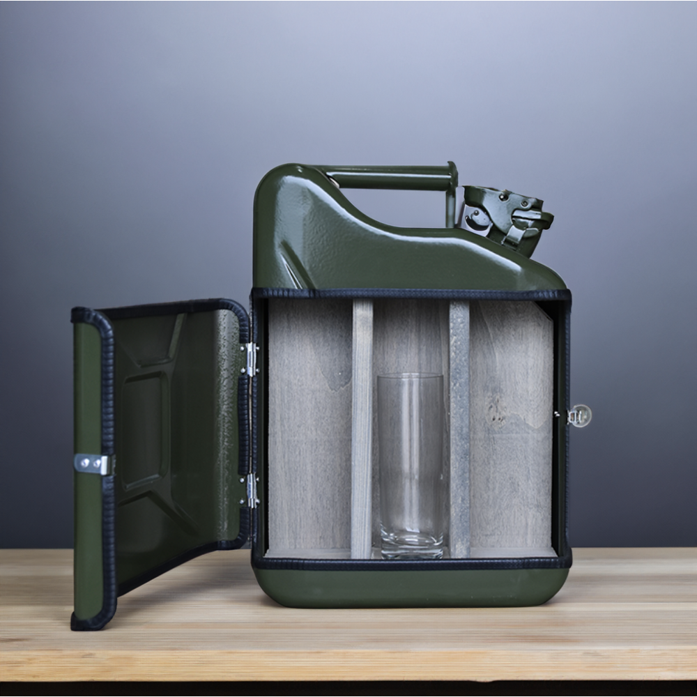 Jerrycan Bacardi Giftset Groen 10L Perfect voor Feestjes Origineel en Praktisch Giftset