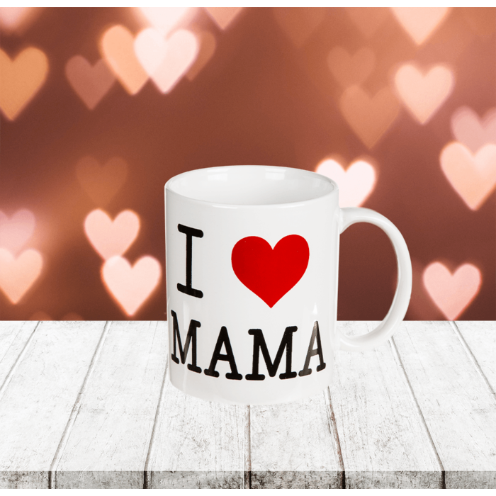 I Love Mama Mok Steengoed Wit Perfect Moederdagcadeau Praktisch en Liefdevol Gebaar