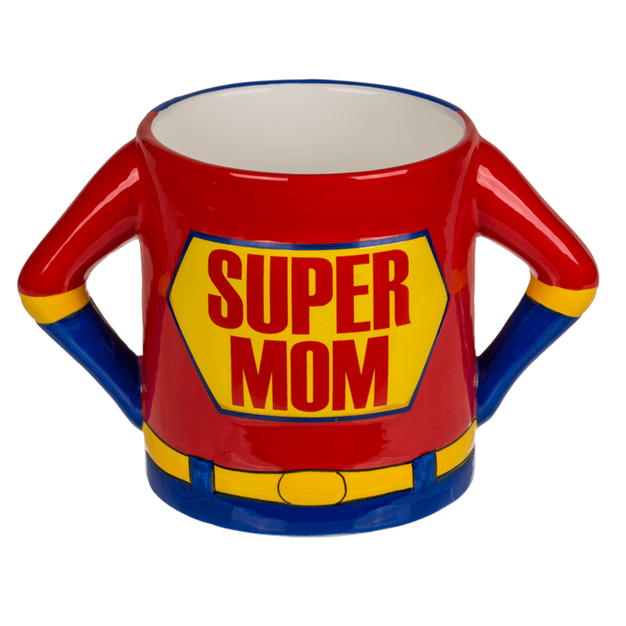 Super Mama Mok 18 x 11 cm Steengoed Ideale Moederdagcadeau Grootte en Comfort Moederdag Geschenk