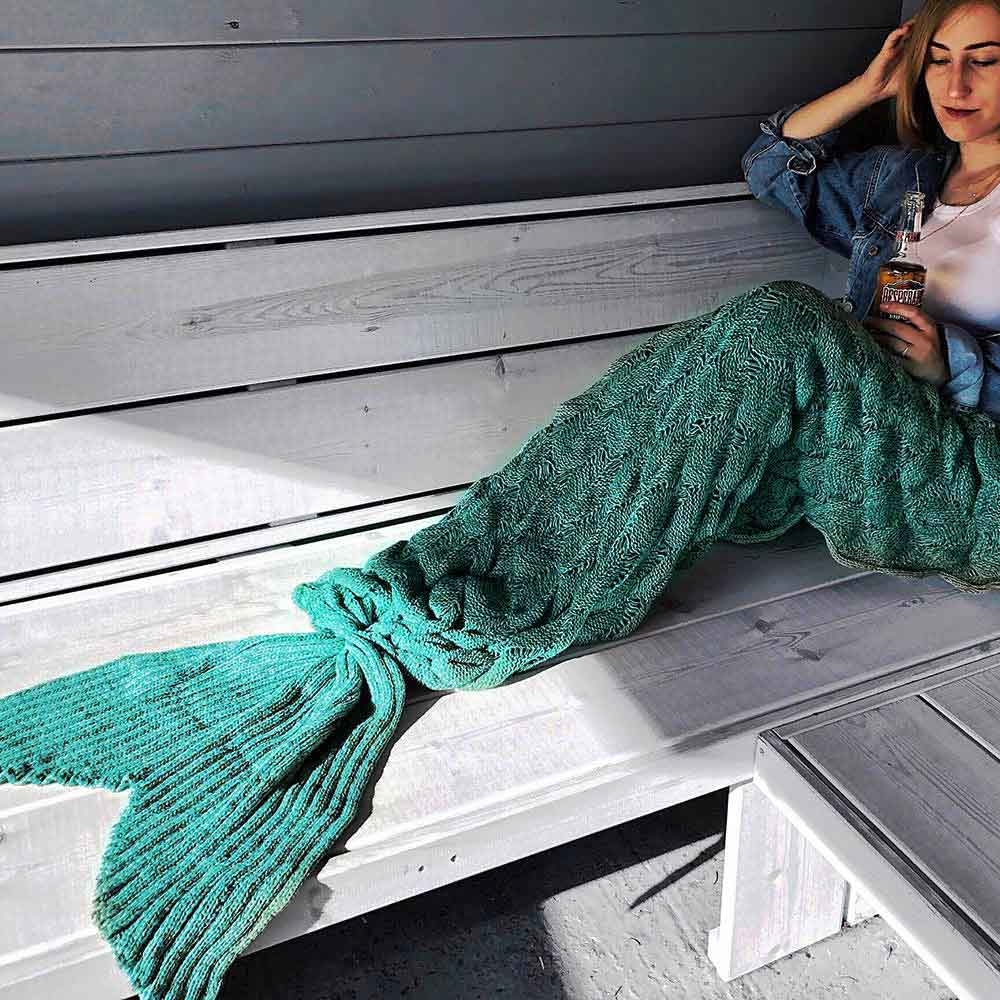 Dagaanbieding - Zeemeermin Deken - Mermaid Blanket - 1.95m dagelijkse koopjes