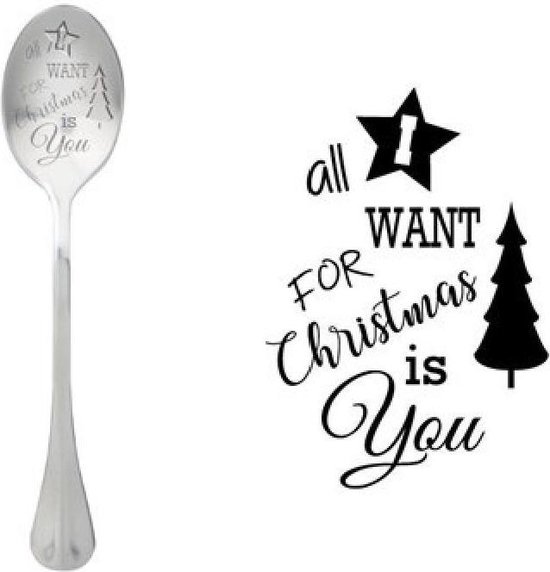 One Message Spoon All I want for Christmas is you