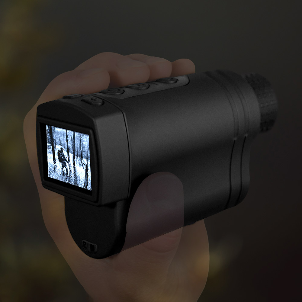 Picco Nachtkijker Nightvision 400 Meter Zicht Zeer Compact LCD Scherm Monoculair Verrekijker