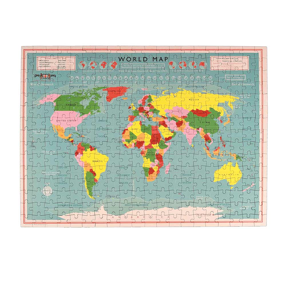 Wereldkaart Puzzel - 300 stukjes