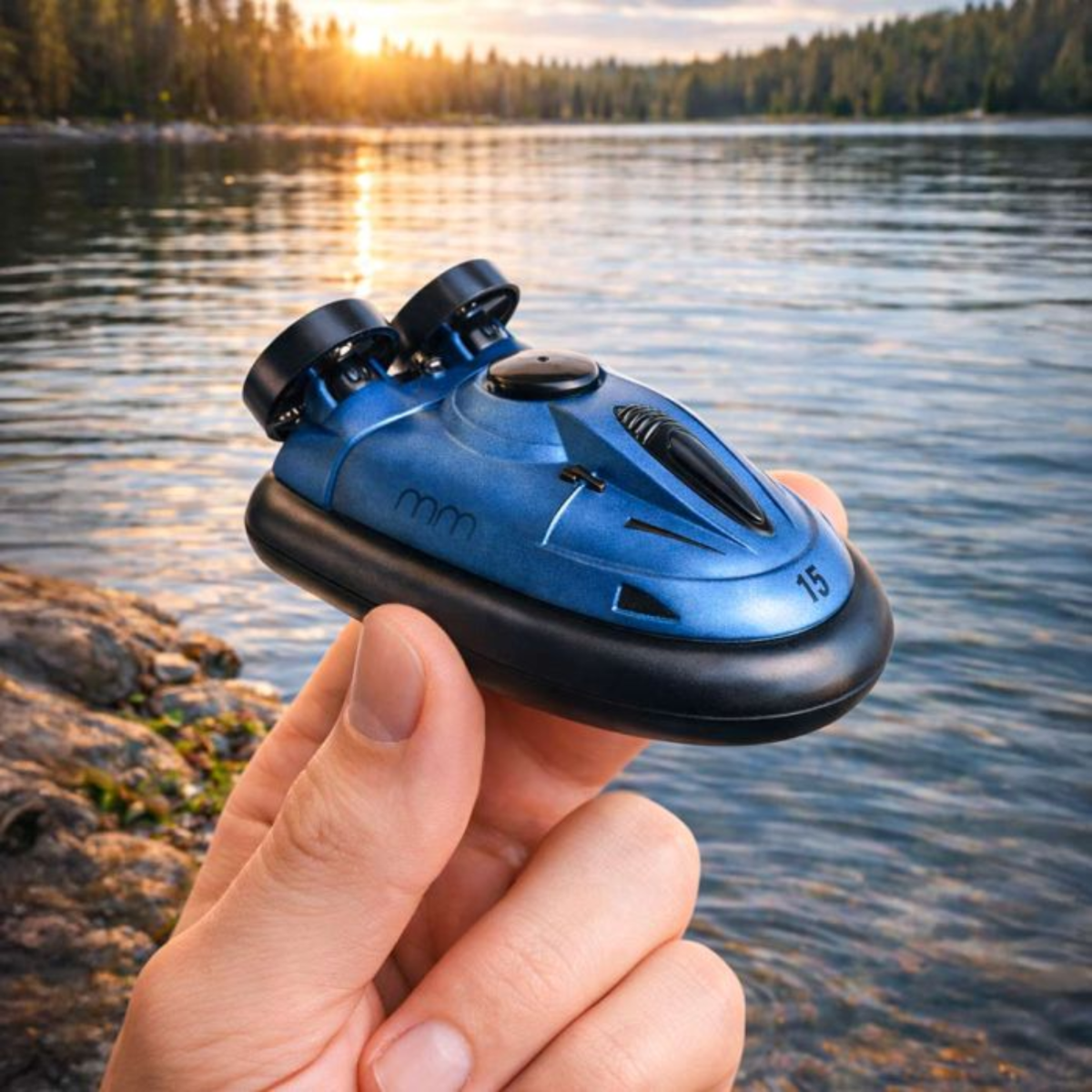 RC Mini Hovercraft - Blauw - Afstandsbediening afbeelding 1
