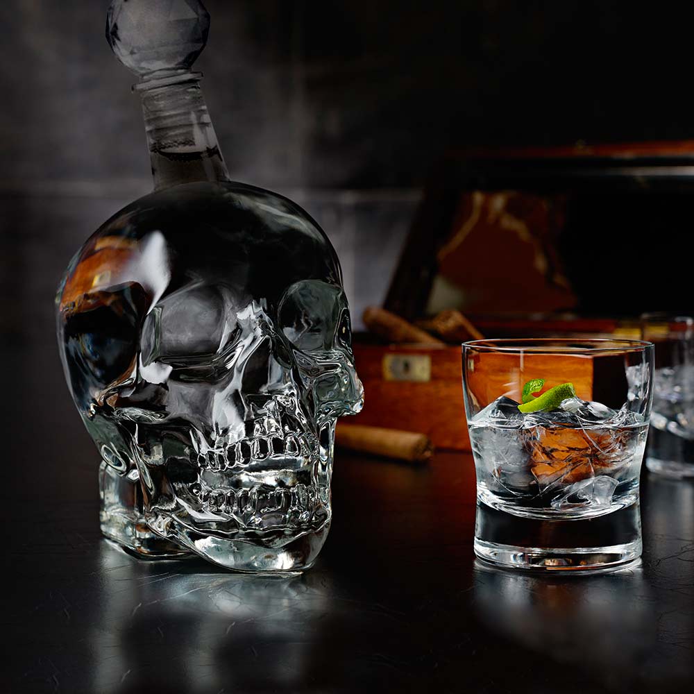 Skull bottle