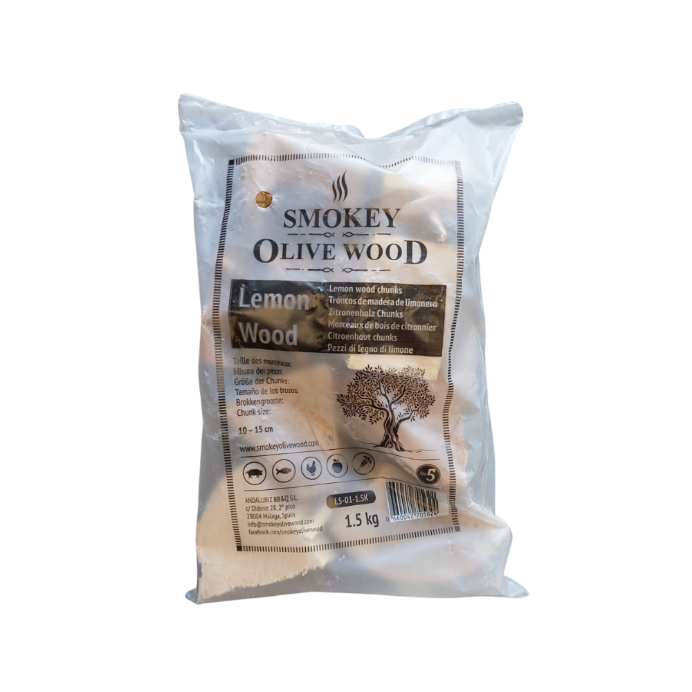 Citroenhout Chunks Nr5 Langdurig Roken Gemakkelijk te Gebruiken 1,5 kg Rookchunks BBQ Rookhout