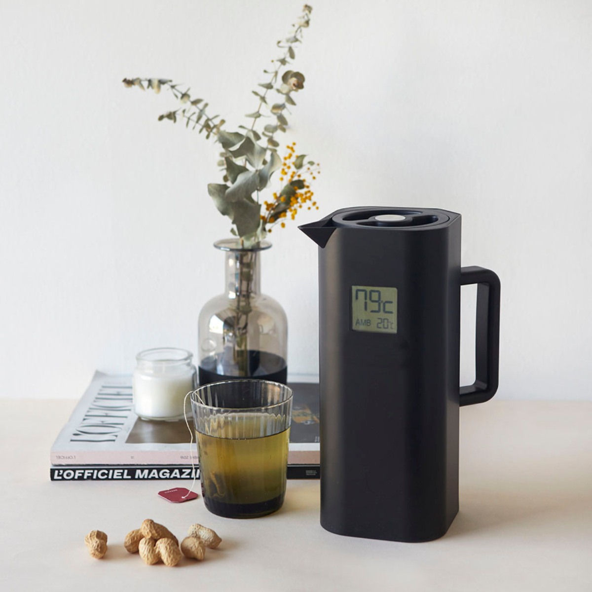 Thermoskan met Graden Display - 1 Liter