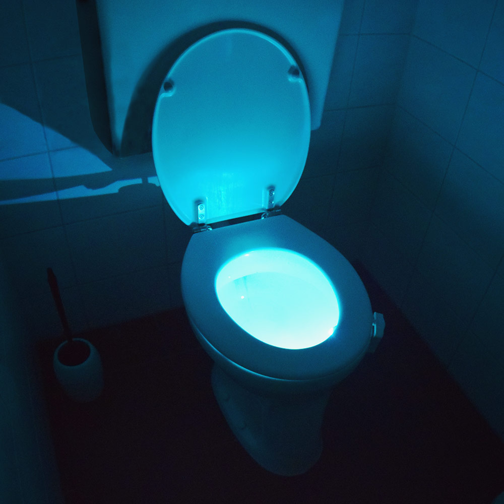 Toilet Led Light Met Bewegingssensor 8 Verschillende Kleuren Toiletpot verlichting