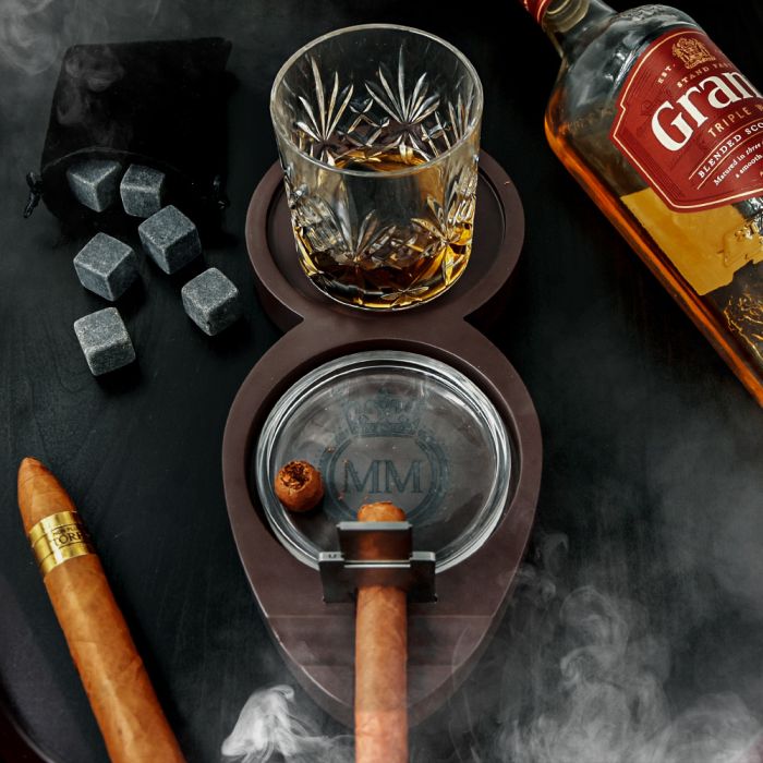 Whiskey Sigaarhouder Stijlvolle houder Whiskey Cigar Tray Houder voor whiskey sigaar Whiskey accessoire