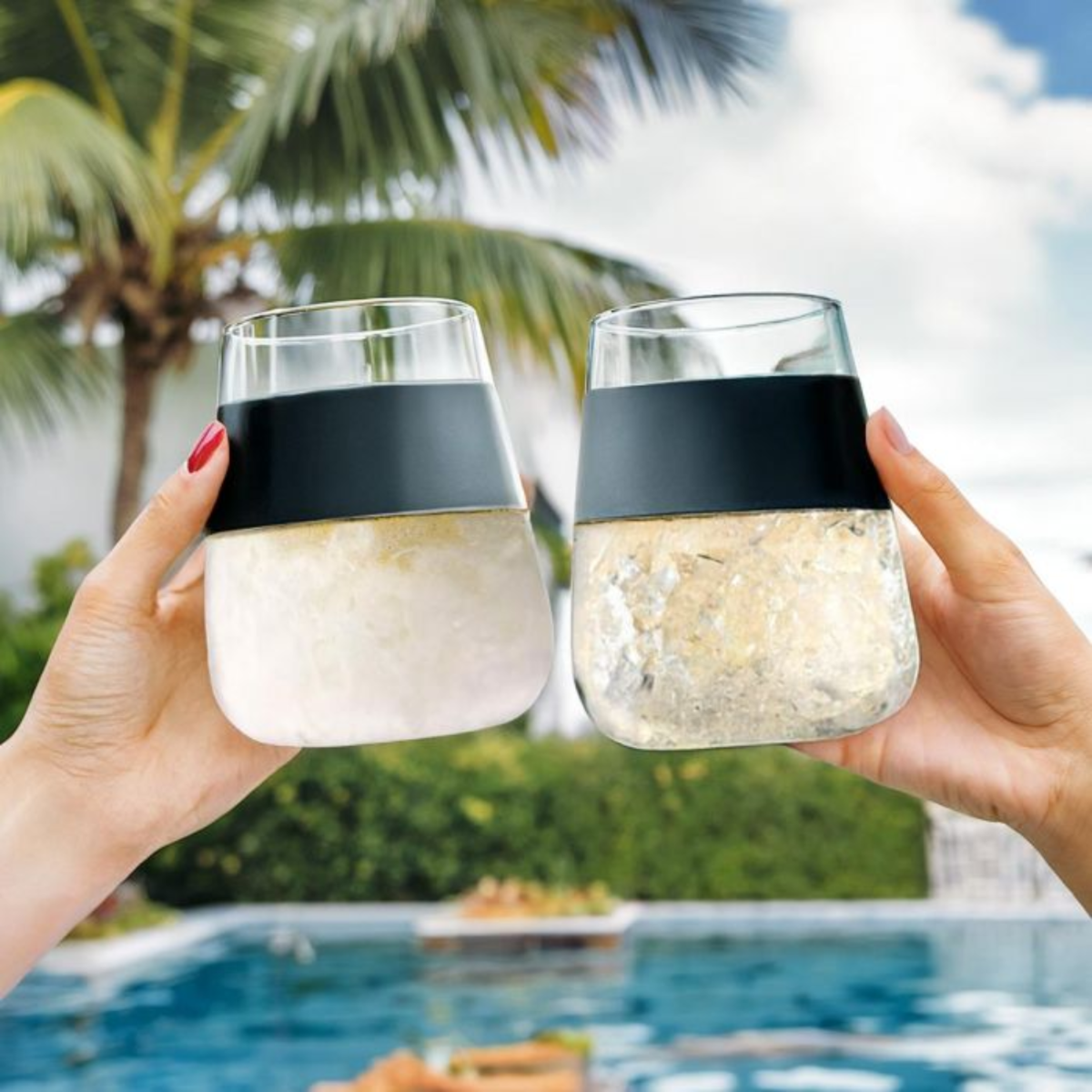 Gekoelde Wijnglazen - Wine Cooling Cups - Set van 2