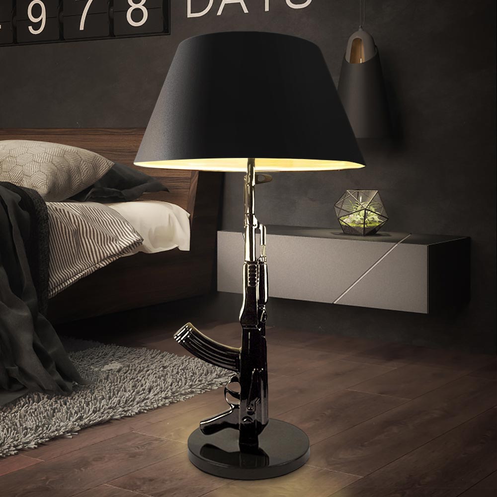 Gun Lamp Zwart