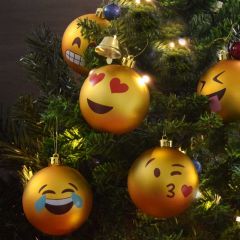 Emoji Kerstballen | MegaGadgets