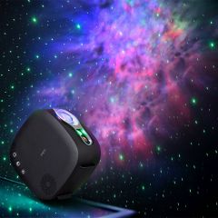 Galaxy Laser Projector Pro - 6 Verschillende Kleurwolken - 4 Standen - Incl. Timerfunctie en Bluetooth Speaker - Twilight Laser Stars - Sterrenhemel met Lazers 