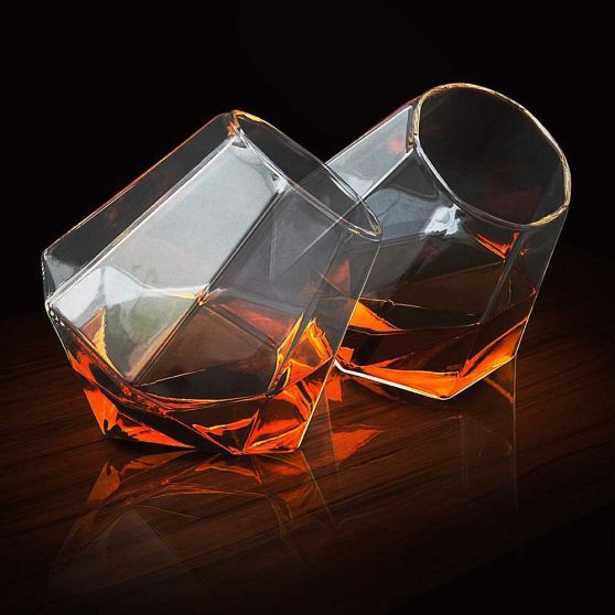 Diamant Glas - Set van 2 | MegaGadgets