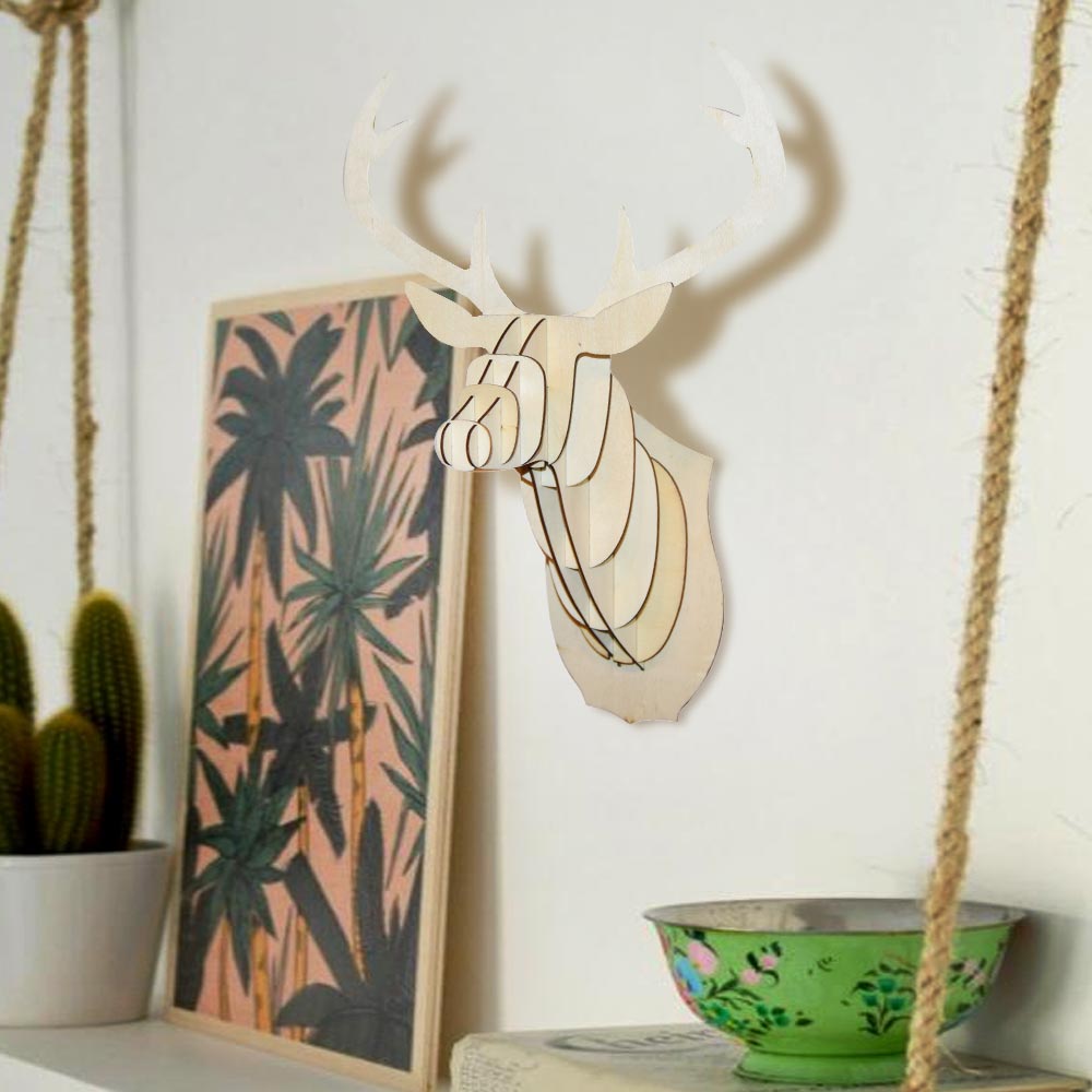 Df Diy Hertenkop Hout df kopen in de aanbieding