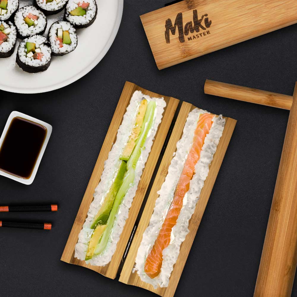 Sushi Maker - Maki Master - Maak Eenvoudig En Snel Je Eigen Sushi - Gemaakt van Bamboe - Sushi Bazoo