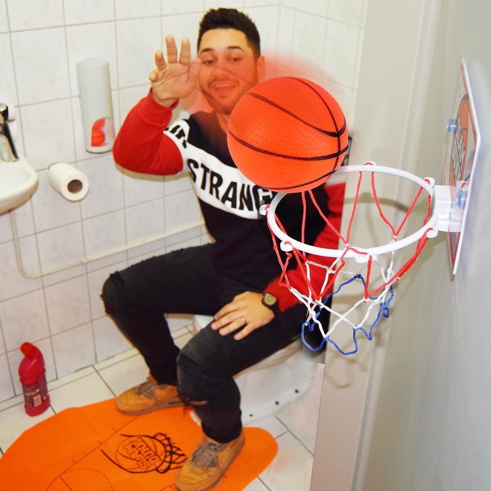 Afbeelding Toilet Basketball Set door Megagadgets.nl