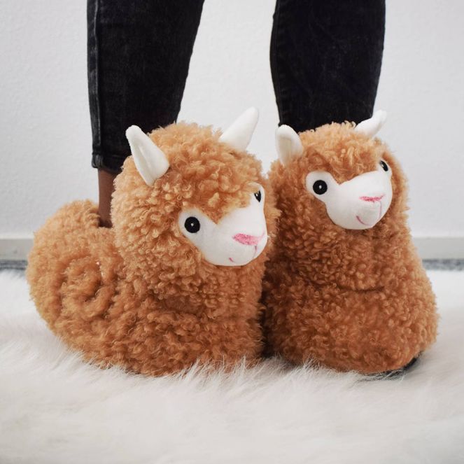 Alpaca Pantoffels voor Volwassenen | Herfst