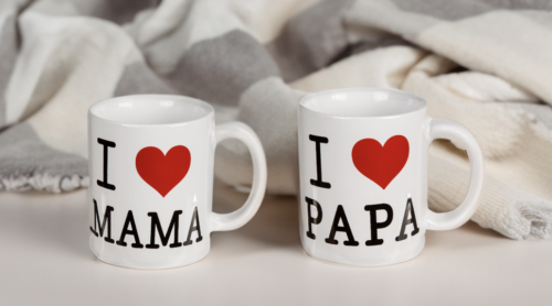 Verras je ouders met deze 'I love papa/mama' mokken!