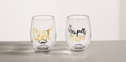 Verras je ouders met de Leuke glazen 'Super mom' & 'Daddy cool'