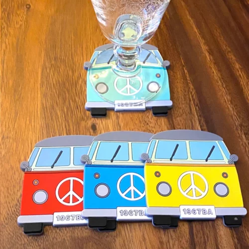 Stijlvolle tafel met de Volkswagen Bus Onderzetters!