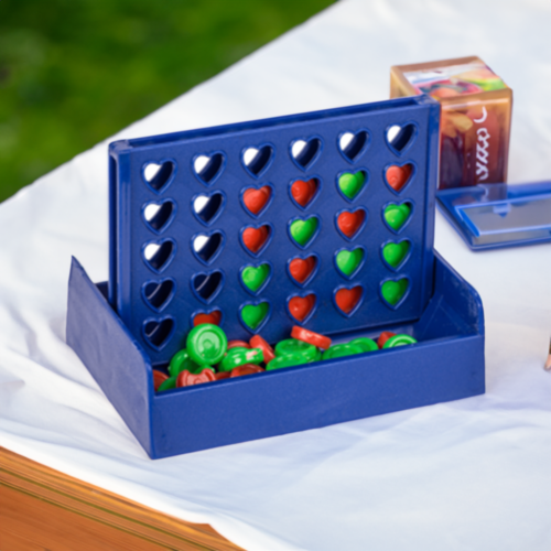 De Mini 4 op een Rij is klein van stuk, maar groot in plezier! De Mini 4 op een Rij is klein van stuk, maar groot in plezier!