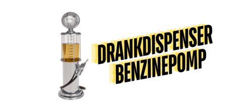 Vul je glazen in stijl met de Drankdispenser Benzinepomp!