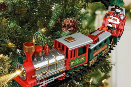 Laat je kerst stralen met de kerstboom trein set Laat je kerst stralen met de kerstboom trein set